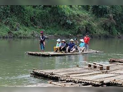 Bamboo rafting and white-water rafting