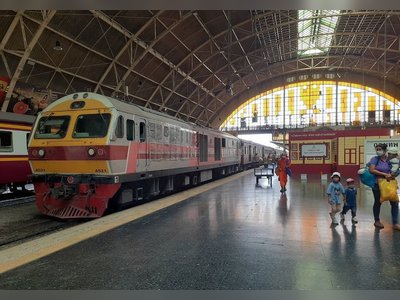 Hua Lamphong Railway Station in Bangkok
