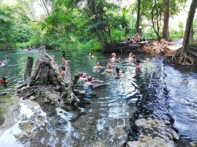 Soak in the Tha Pai Hot Springs