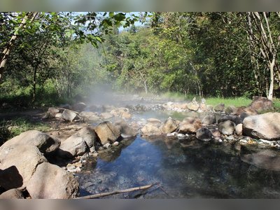 Soak in the Tha Pai Hot Springs