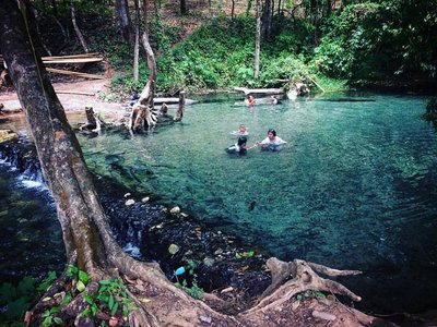 Soak in the Tha Pai Hot Springs