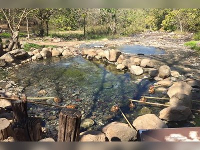 Soak in the Tha Pai Hot Springs