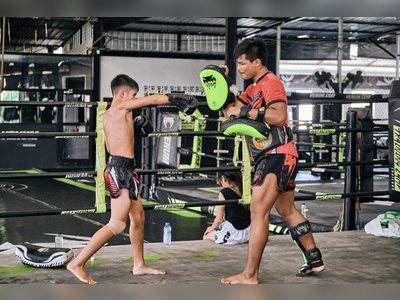 การฝึกมวยไทยในจังหวัดภูเก็ต