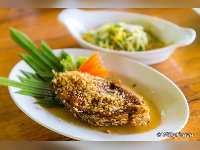 เพียงไพร ร้านอาหารใกล้น้ำตกบางแป
