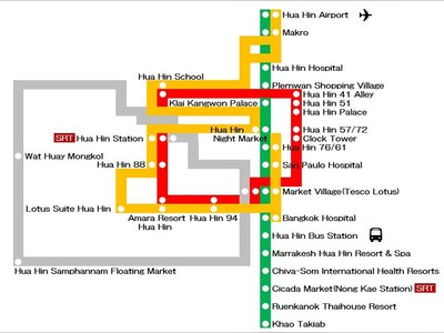 Red line: City center
