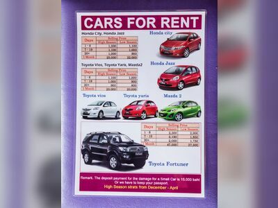 Rental Cars/Motorbikes