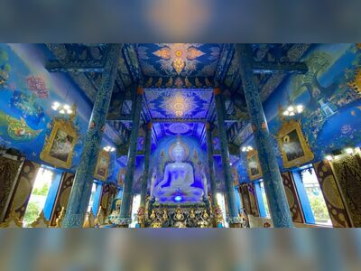 Wat Rong Seur Ten (Blue Temple), Chiang Rai, Thailand