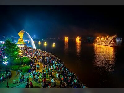 Illuminated Boat Procession, Nakhon Phanom, Thailand