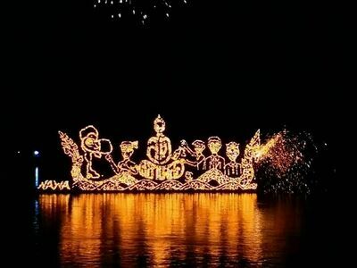 Illuminated Boat Procession, Nakhon Phanom, Thailand
