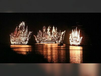 Illuminated Boat Procession, Nakhon Phanom, Thailand