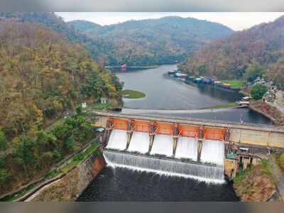 Kiu Lom Dam, Lampang, Thailand
