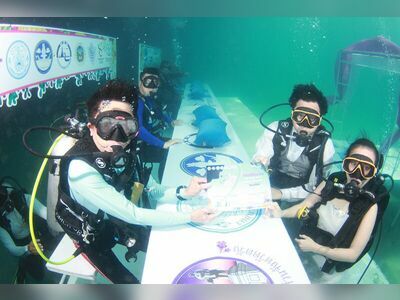 Underwater Wedding Ceremony, Trang, Thailand