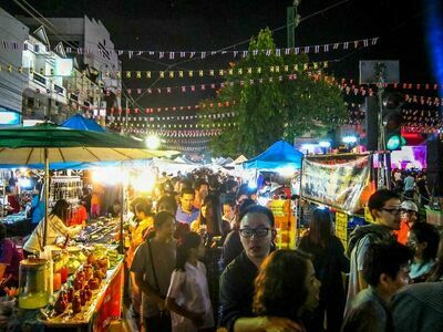 Chiang Rai Night Bazaar, Chiang Rai, Thailand