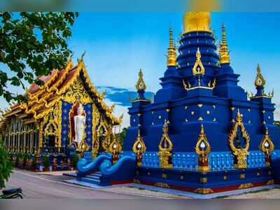 Wat Rong Seur Ten (Blue Temple), Chiang Rai, Thailand
