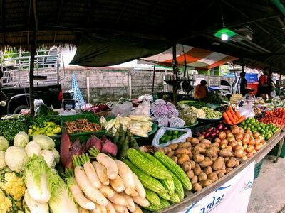 Bang Niang Market, Phang Nga, Thailand