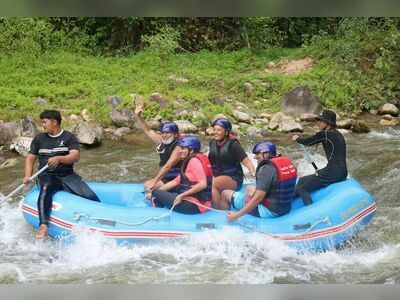 Rafting on Song Phraek River, Phang Nga, Thailand