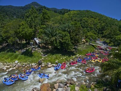 Rafting on Song Phraek River, Phang Nga, Thailand
