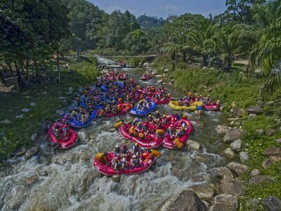 Rafting on Song Phraek River, Phang Nga, Thailand