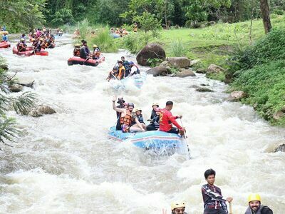Rafting on Song Phraek River, Phang Nga, Thailand