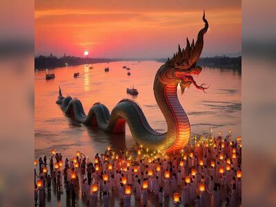 Naga Fireball Festival, Nong Khai, Thailand