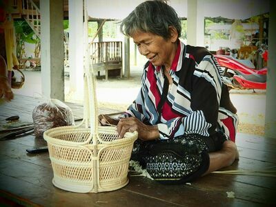 Ban Buthom Basketry Village, Surin, Thailand