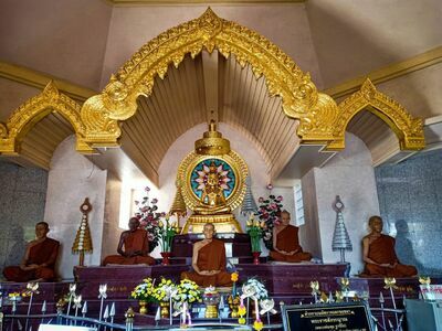 Buraphajarn Stupa at Pa Salawan Temple