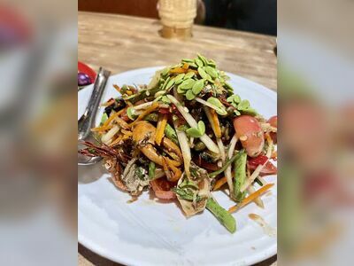 Spicy Tom Yum Salad with Saket