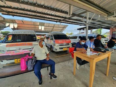 Minivan Bus Station