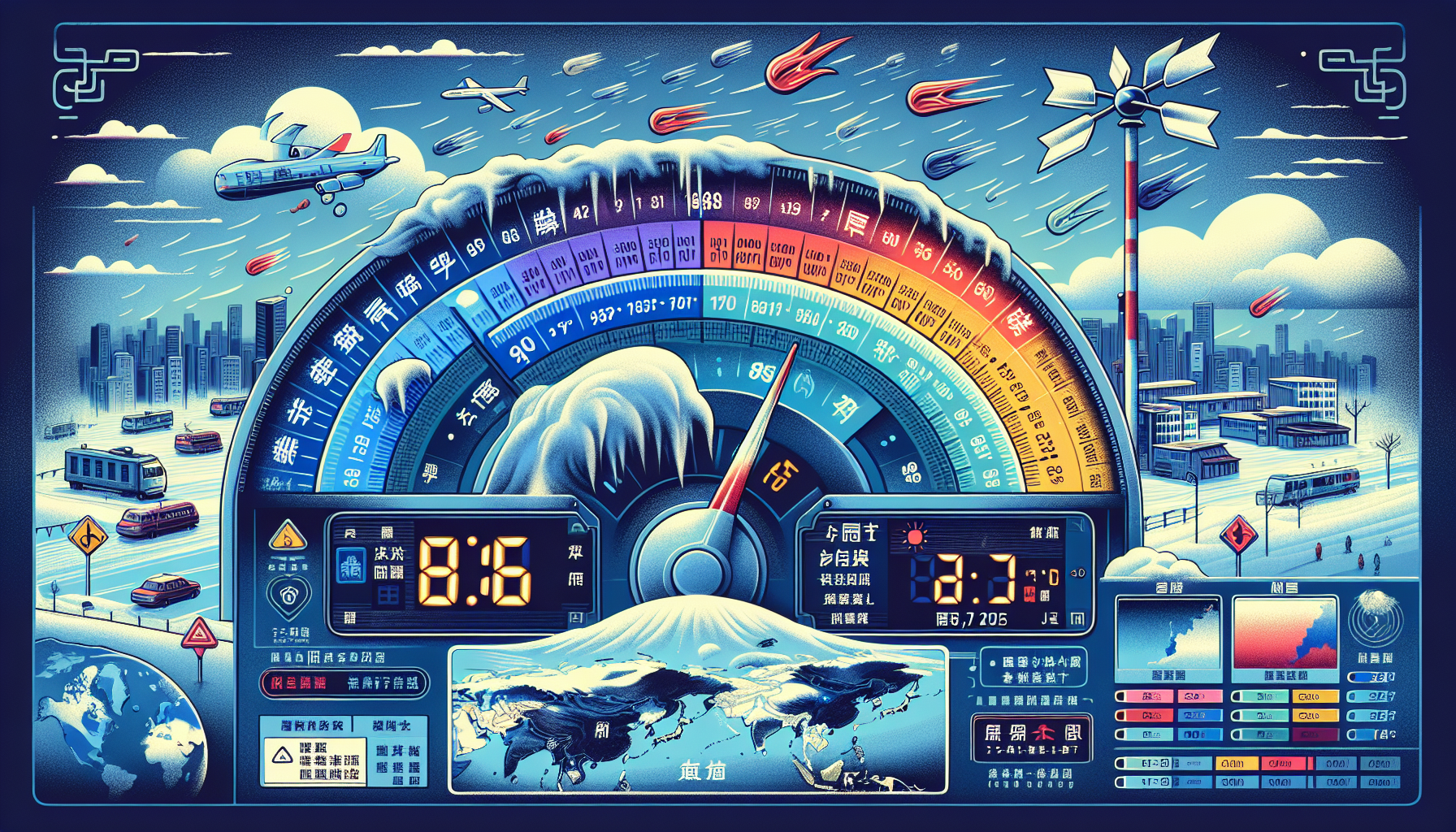 China Issues Blue Alert as Cold Wave Sweeps Across the Nation