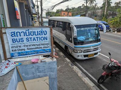 The bus station