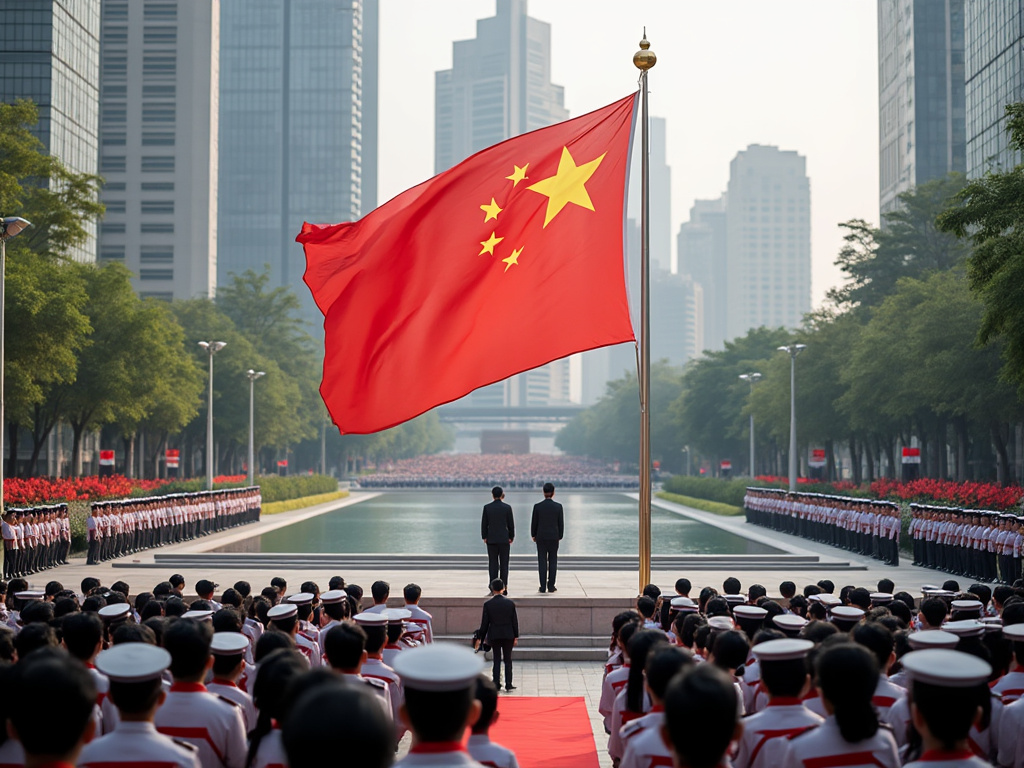 Hong Kong Commemorates May Fourth Movement and Anti-Japanese War Victory with Flag-Raising Ceremony