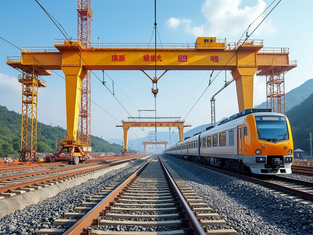 First Box Girder Installed for Chengdu-Chongqing Railway Middle Line