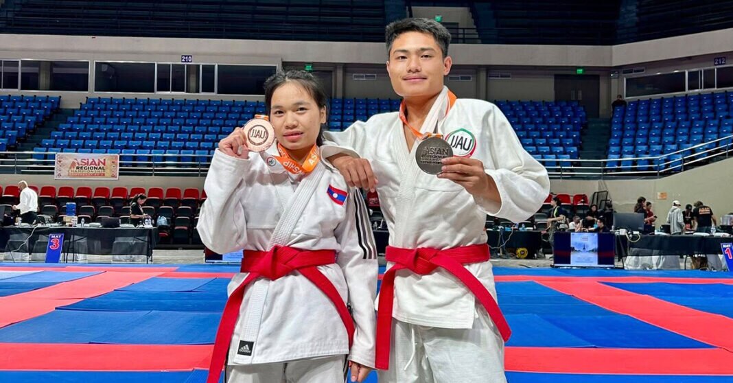 Laos Wins Two Medals at ASEAN Jujitsu Championship