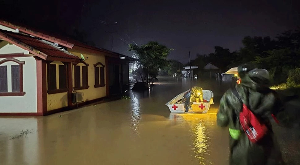 Torrential Rain and Flooding Hit Laos
