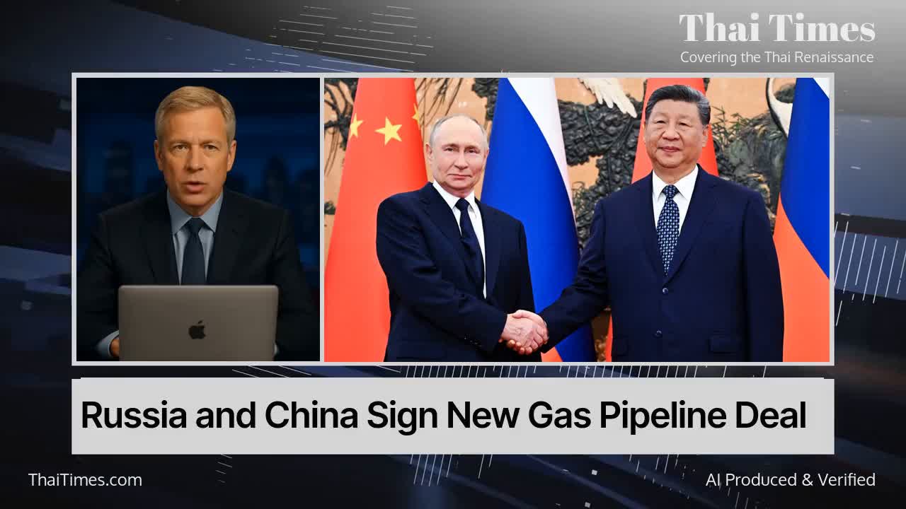 Russia and China Sign New Gas Pipeline Deal - Thai Times