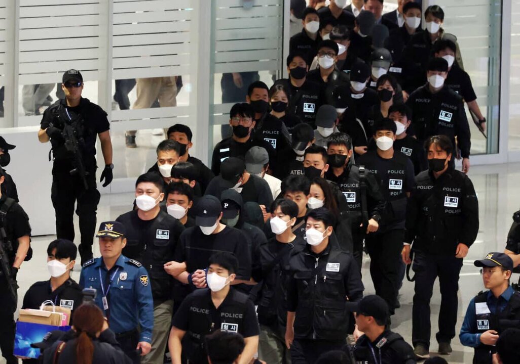 Dozens of South Koreans Arrested After Return from Cambodian Scam Centers