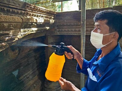 Restoration Work Underway at Banteay Samre Temple in Angkor Complex