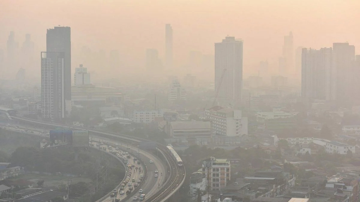 Bangkok’s PM2.5 levels rise, with eastern and southern zones most affected