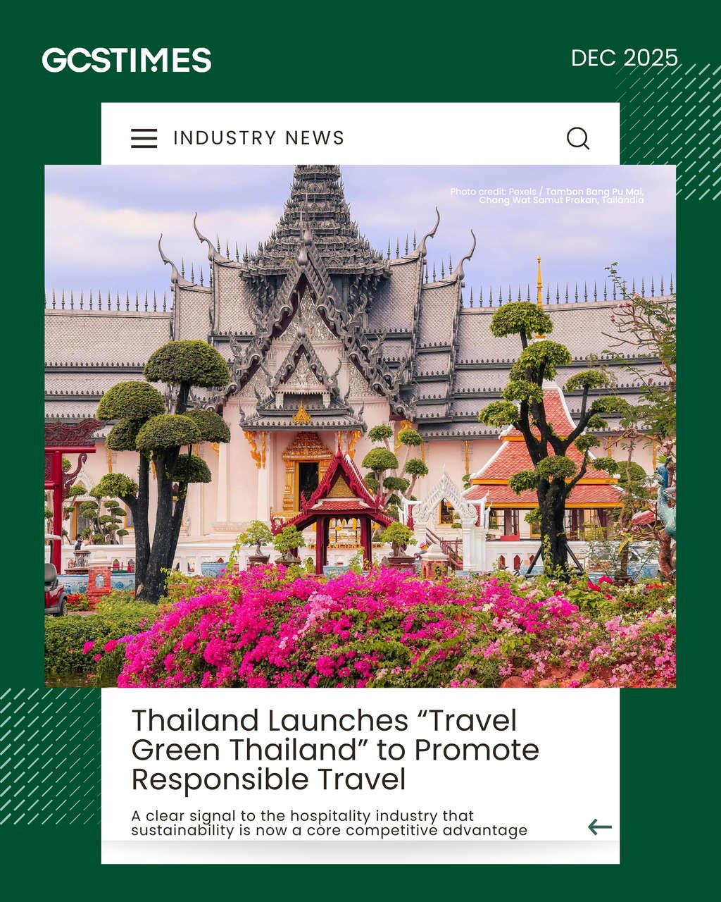 Thailand Unveils ‘Travel Green Thailand’ Platform to Lead in Sustainable Travel