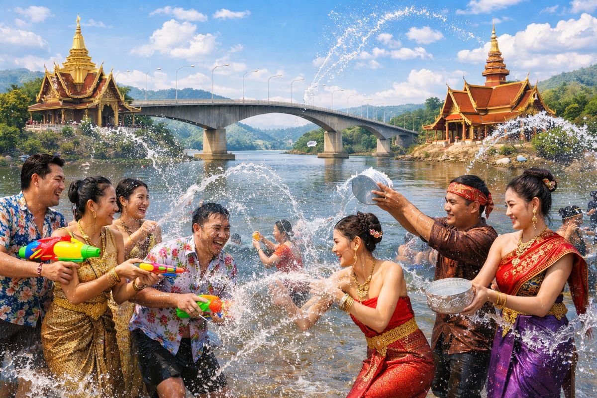 Songkran Travel Surge Strengthens Cross-Border Unity at Thailand–Laos Frontier