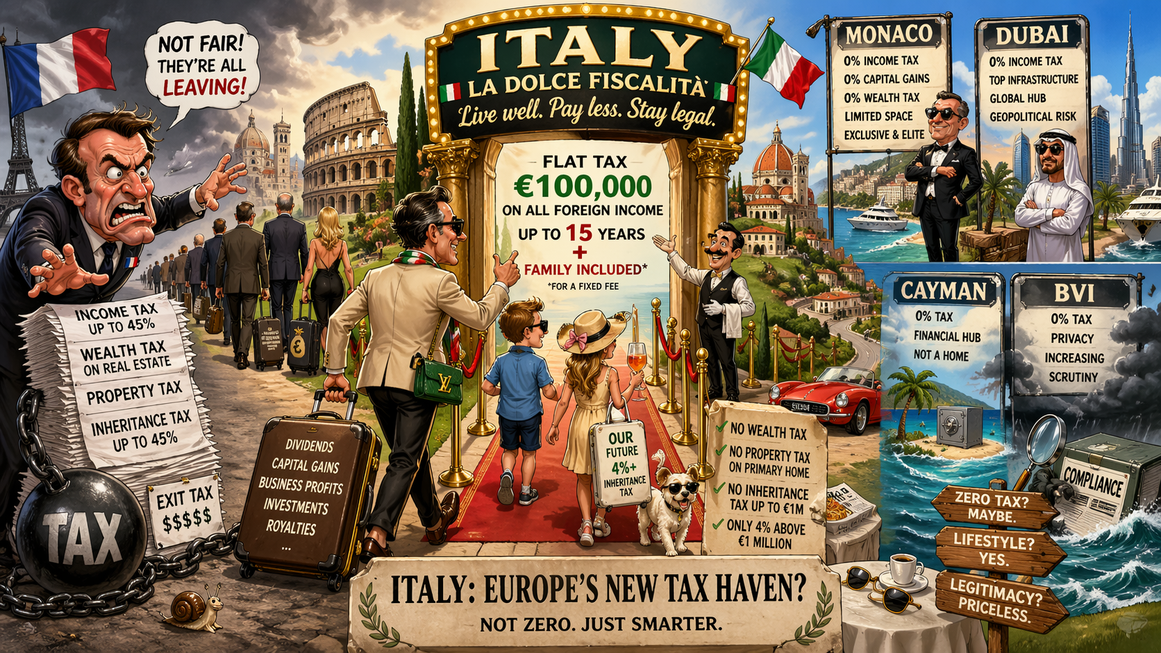 Italy’s €100K Tax Gambit: Europe’s Soft Power Tax Haven