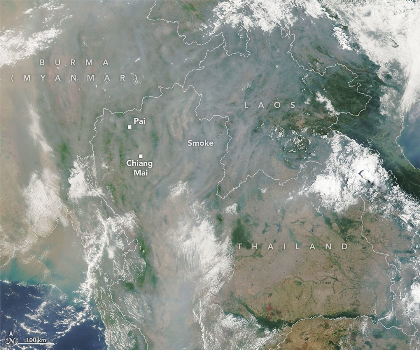 Thick haze blankets northern Thailand as seasonal fires drive severe air pollution crisis