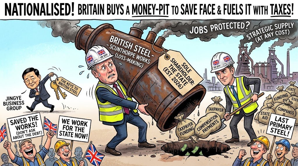 Britain Nationalises British Steel to Protect Scunthorpe Production and Strategic Supply