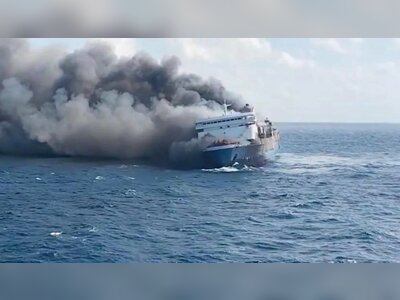 Five Dead After Ferry Fire Off East Java as Search Continues